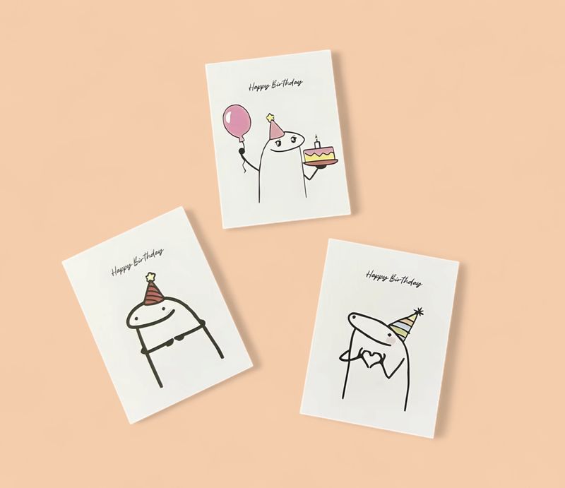 Happy Birthday Card (9.5x12.5cm)