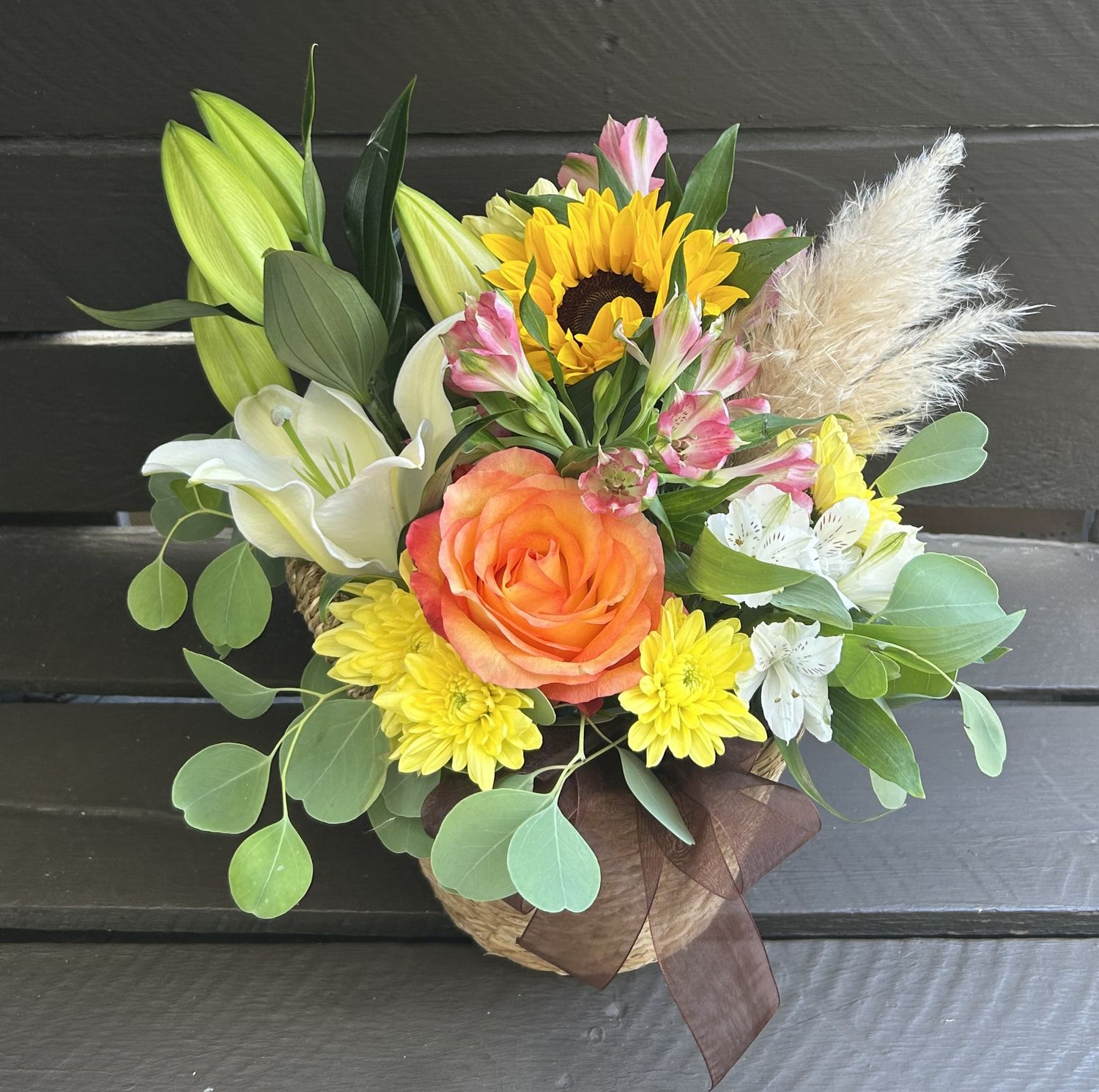 M06 - Mixed Flowers in a basket