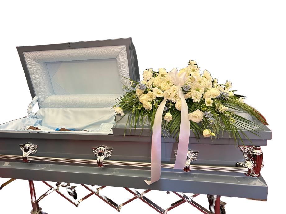 Funeral Casket Piece White (Small)