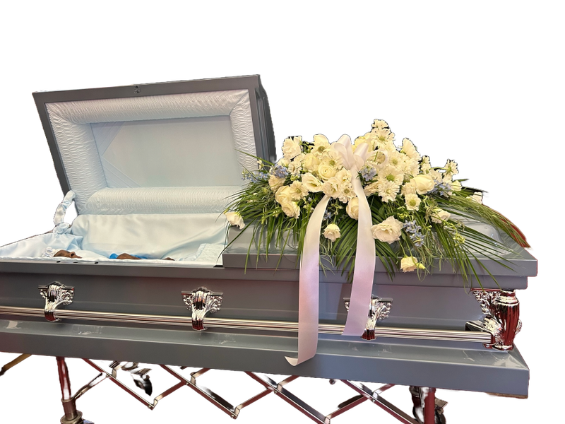 Funeral Casket Piece White (Small)