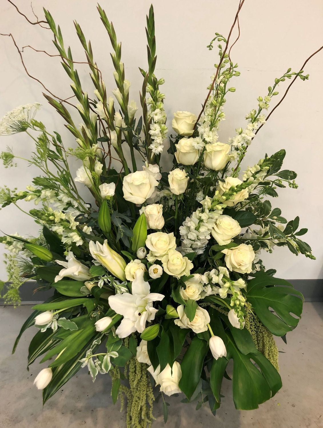 Funeral Casket Piece White (Small)
