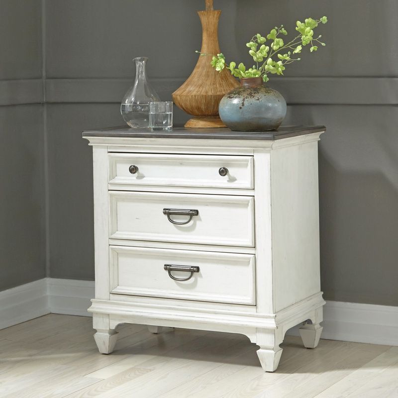 Allyson Park Night Stand w/ Charging Station