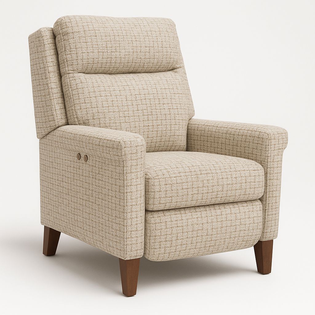 Prima High-Leg Power Recliner, color: Linen-24717