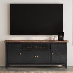 Stormy Ridge 72&quot; Media Console, color: Chickory Black