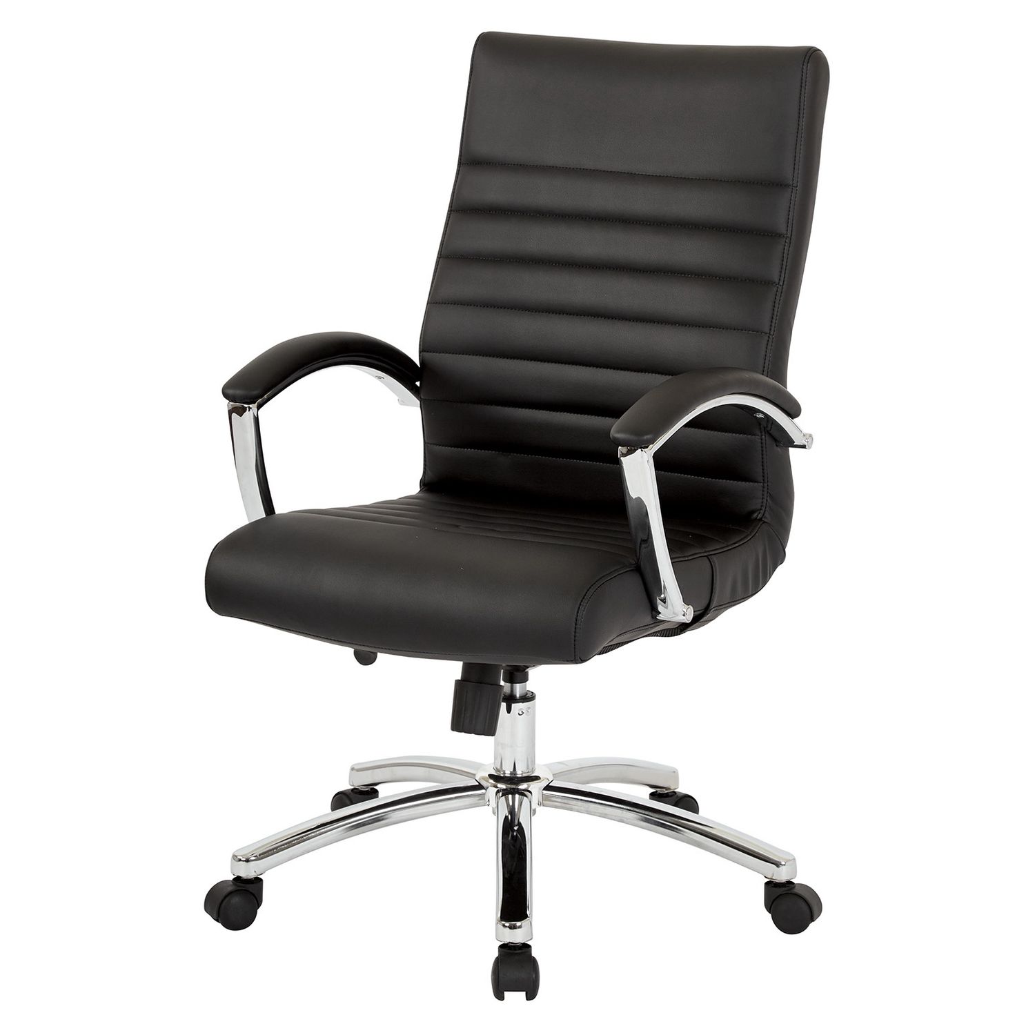 FL92017C Executive Mid-Back Chair, color: Black