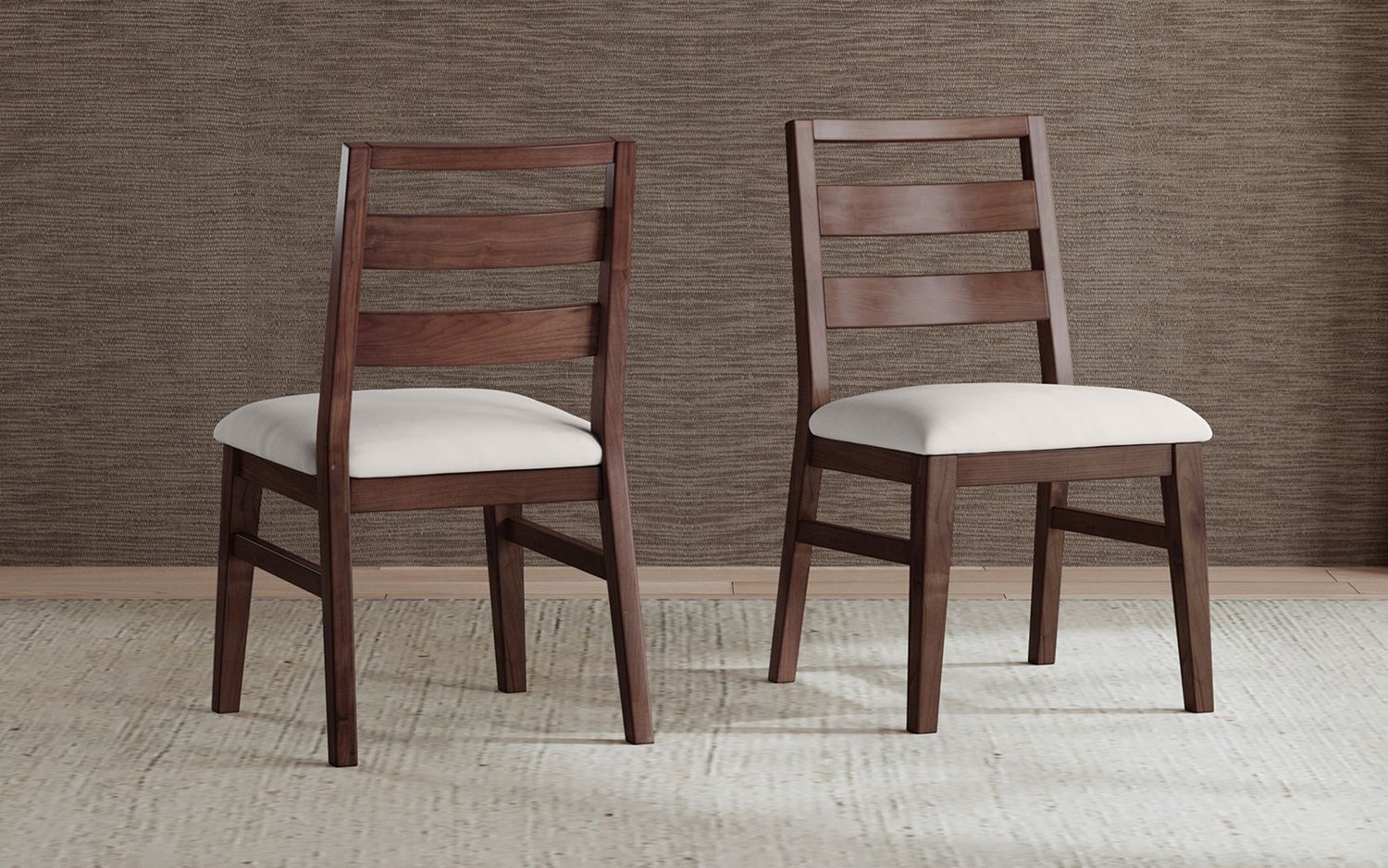 Voss Ladderback Side Chair w/ Upholstered Seat