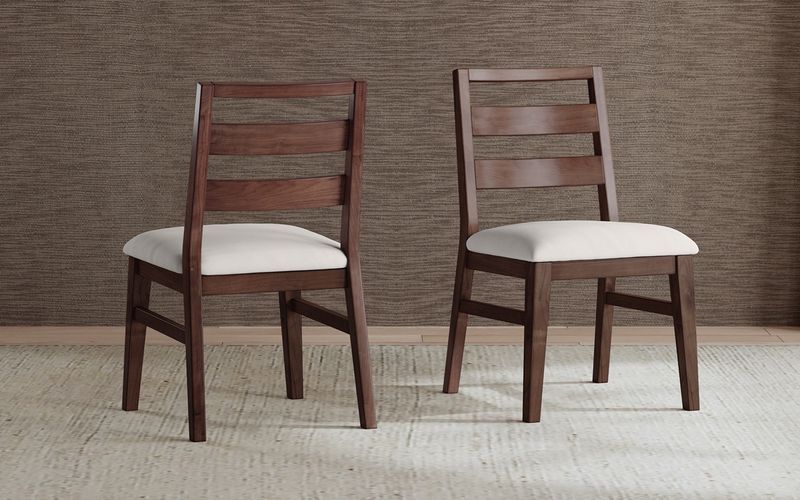Voss Ladderback Side Chair w/ Upholstered Seat