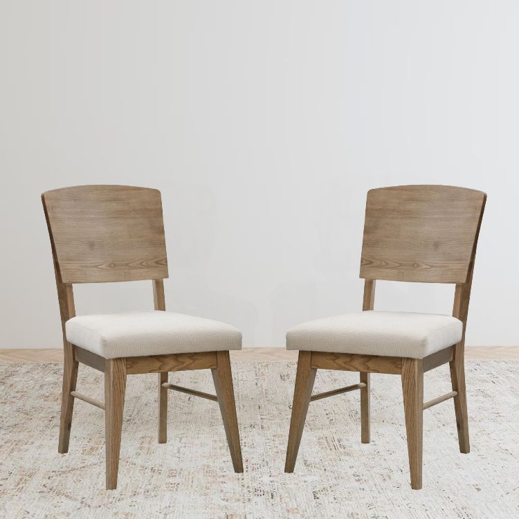 Barbossa Panel Back Chair w/ Upholstered Seat