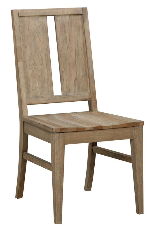 Casual Loft Panel Back Chair w/ Wood Seat