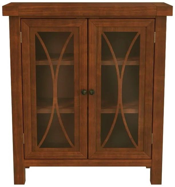 Bayside 2 Door Cabinet, color: Rustic Mahogany