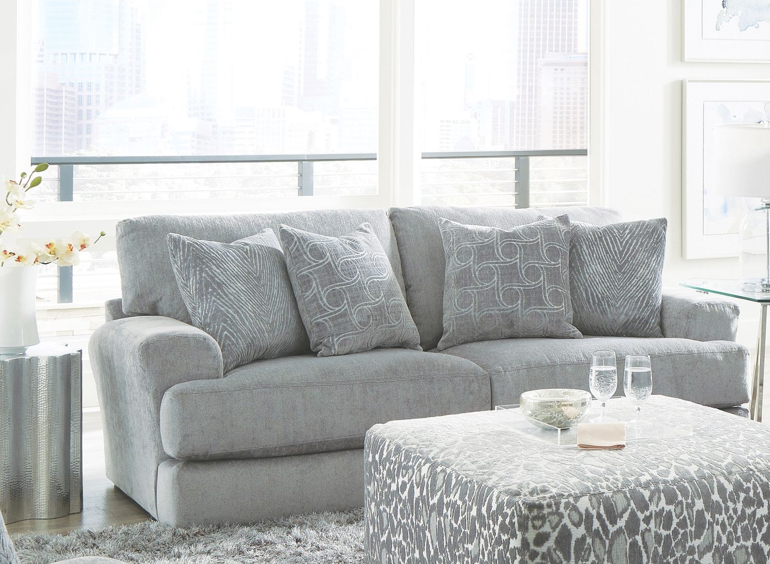 Lamar Stationary Sofa, color: Shark