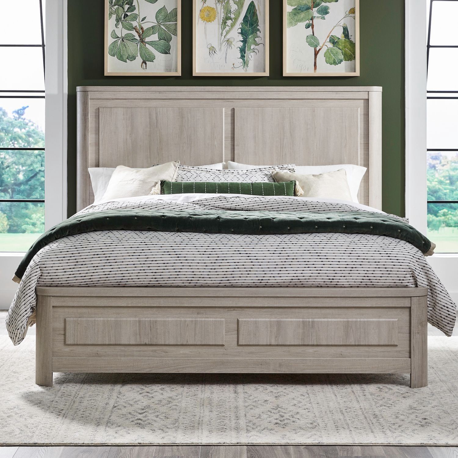 Modern Play Panel Bed- Queen