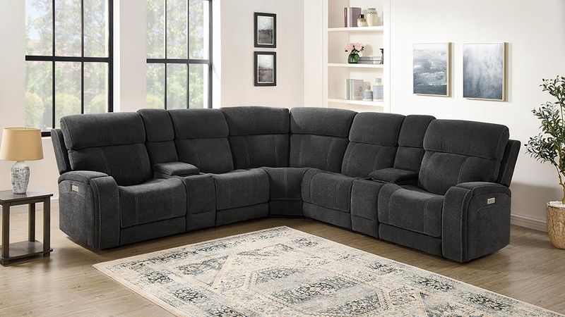 Seattle 3pc Power Reclining Sectional w/ Headrest