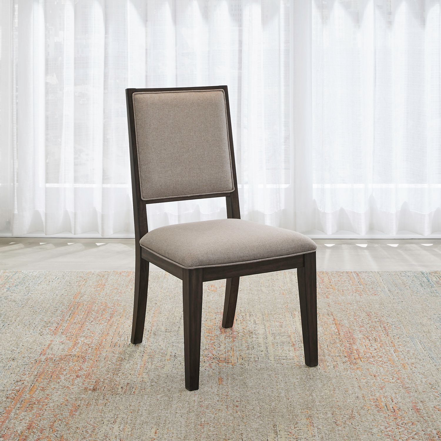 Modern Edge Upholstered Side Chair