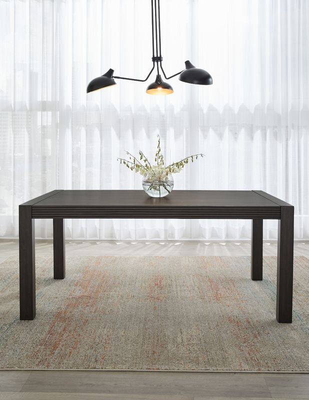 Modern Edge Rectangular Leg Table