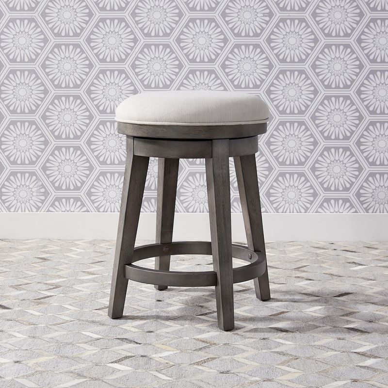Modern Farmhouse Console Swivel Stool