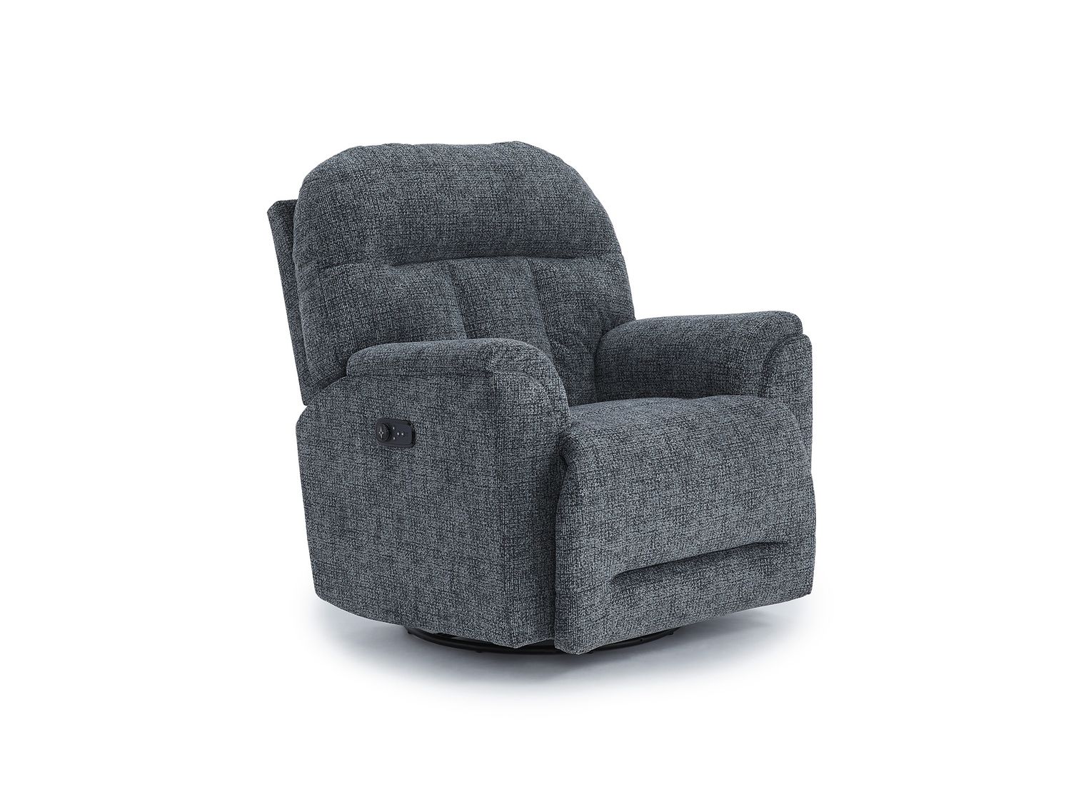 Suitably Power Recliner w/ Heat &amp; Massage, color: Midnight-19762