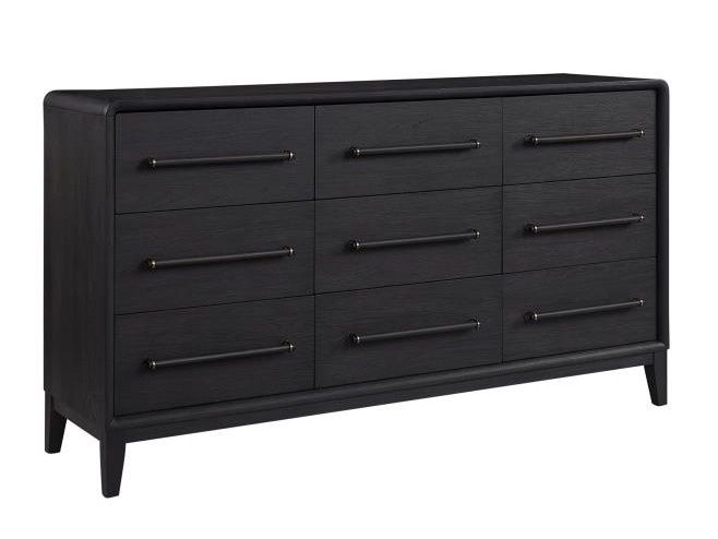 Elure 9 Drawer Dresser, Finish: Peppercorn