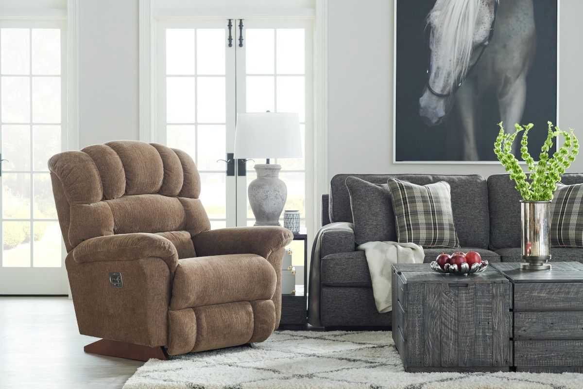 Randell Power Rocking Recliner w/ Headrest &amp; Lumbar
