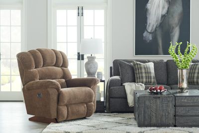 Randell Power Rocking Recliner w/ Headrest & Lumbar Randell Power Rocking Recliner w/ Headrest & Lumbar