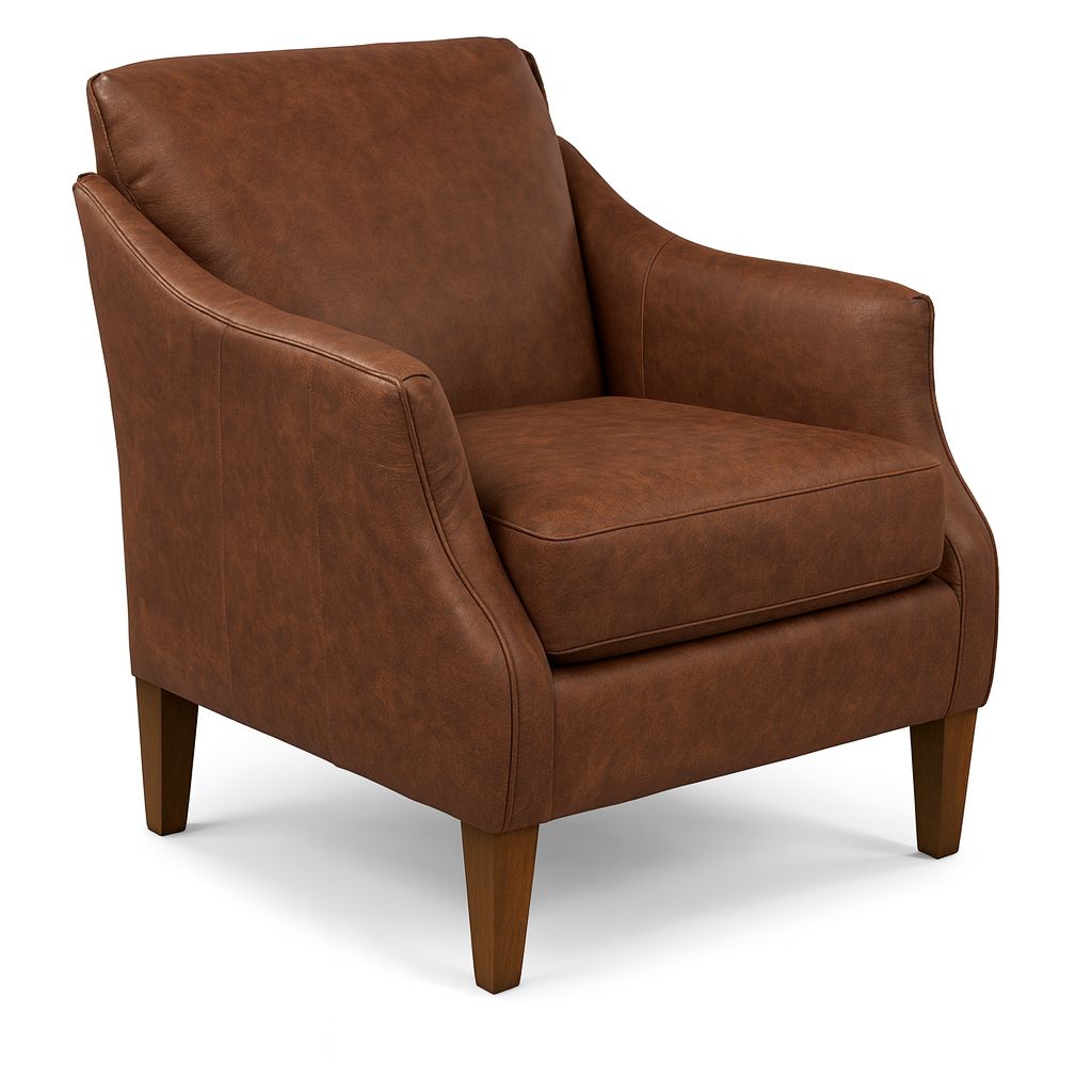 Ashelle Club Chair, Finish: Dark Walnut, color: Umber-77886B-L