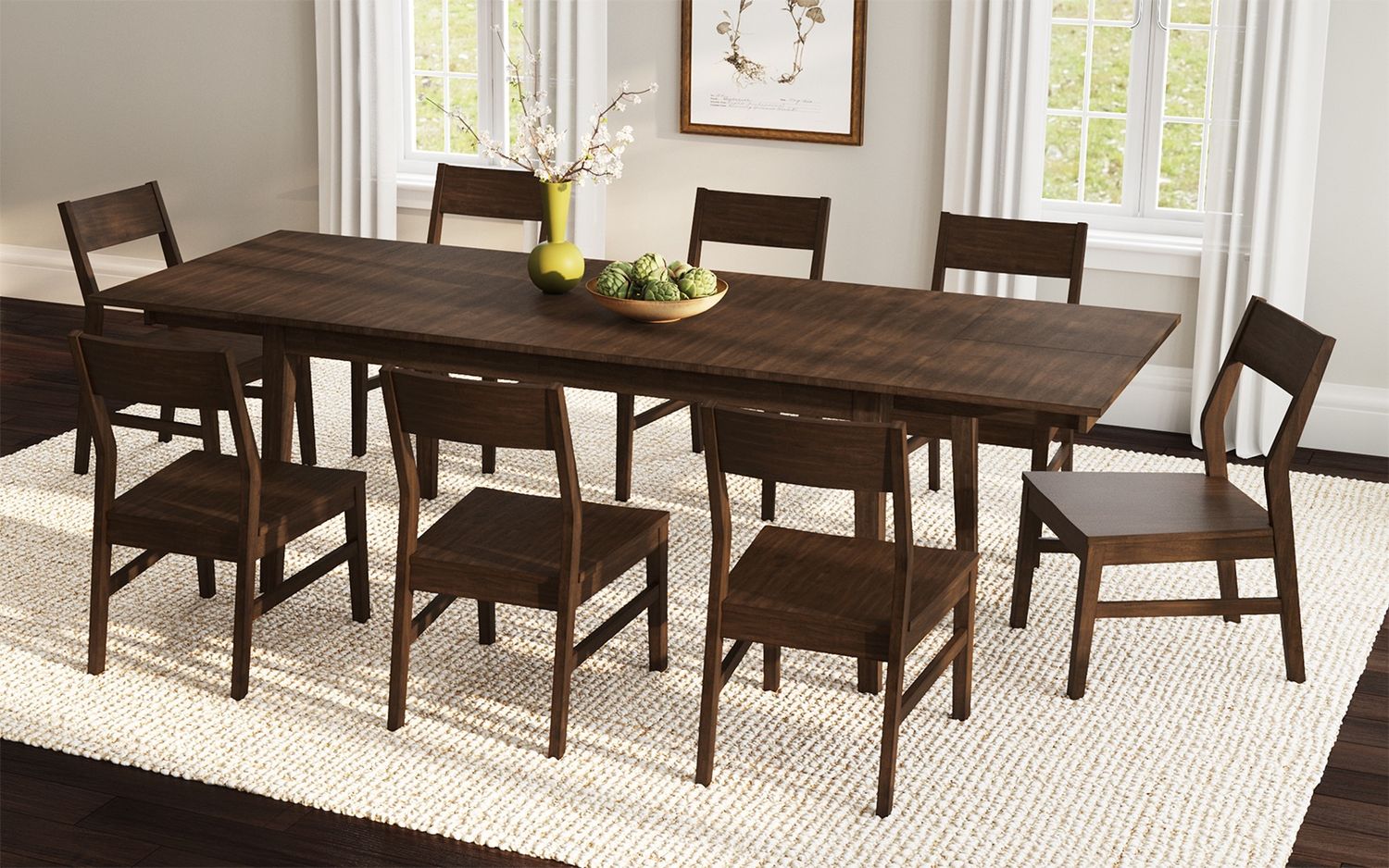 Berkeley 7pc Dining Set w/  Wood Chairs