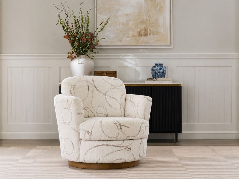 Tina Swivel Barrel Chair