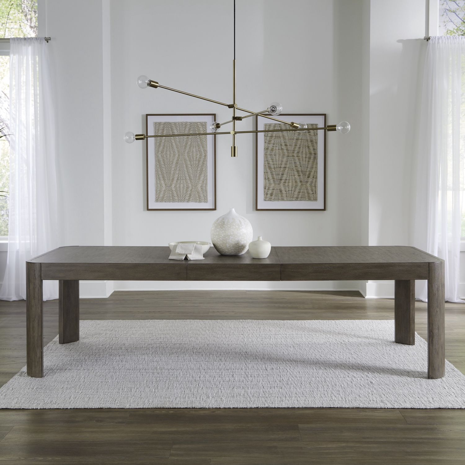 South Bend Rectangular Leg Table, color: Burnished Clay