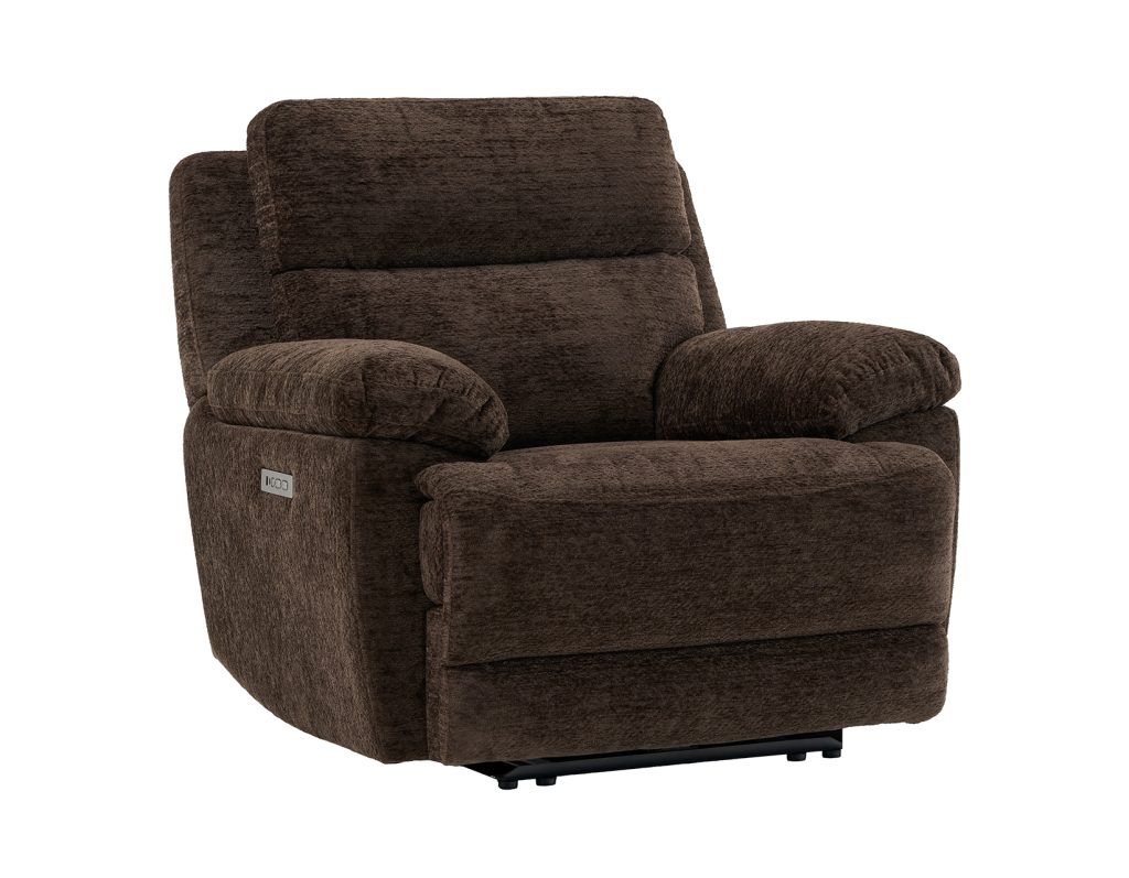 Gatlin Dual-Power Recliner, color: Chocolate