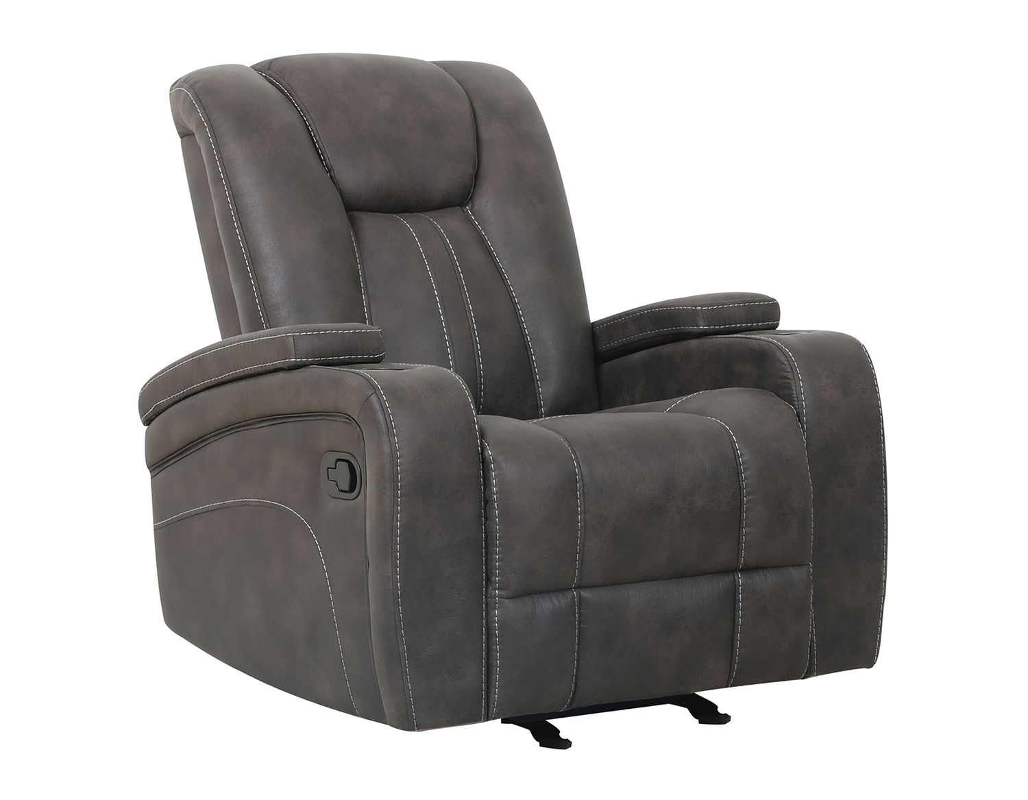 Marlow Manual Recliner, color: Charcoal