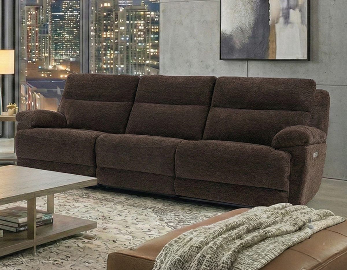 Gatlin 3pc Reclining Sofa- Brown
