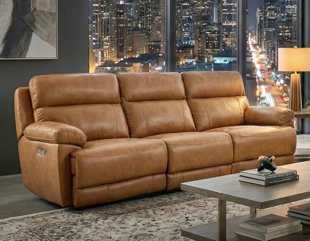 Gatlin 3pc Reclining Sofa- Tan