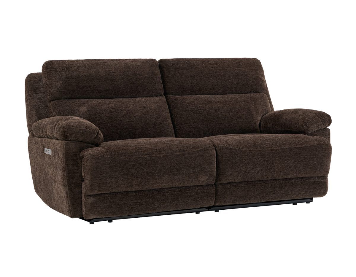 Gatlin Dual-Power Reclining Loveseat- Brown