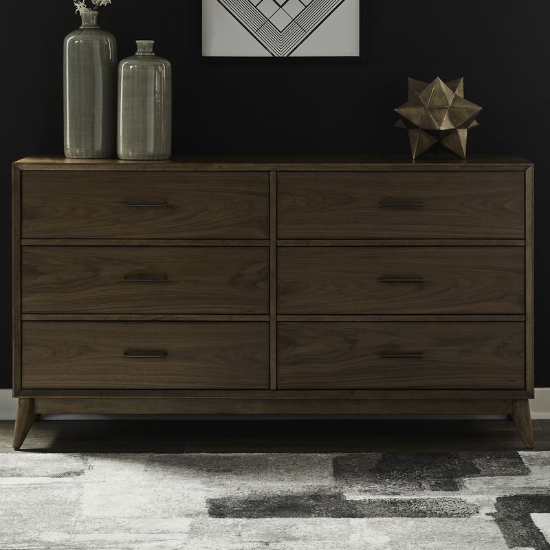 Century Modern 6 Drawer Dresser