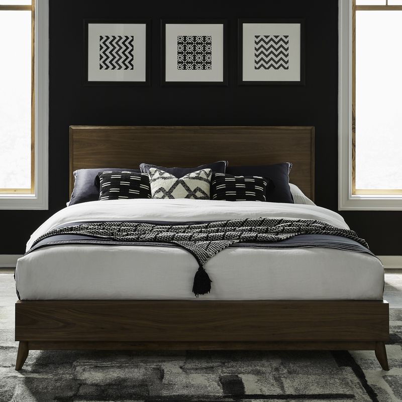 Century Modern Queen Platform Bed