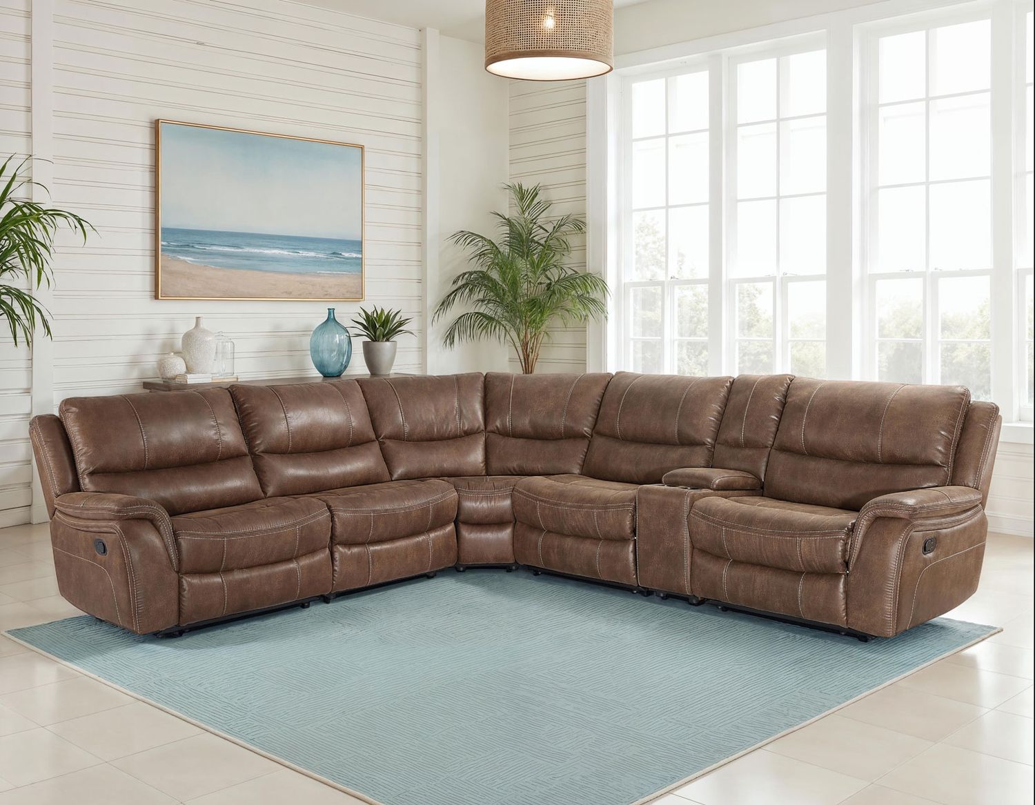Lehi 6-Piece Modular Manual Reclining Sectional