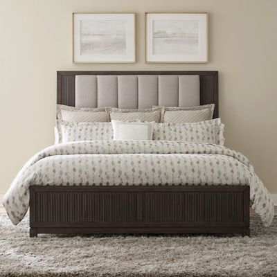 Modern Edge Queen Upholstered Bed