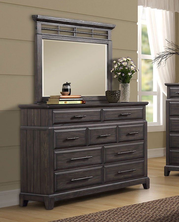 Bellamy Lane Coffee Dresser &amp; Mirror