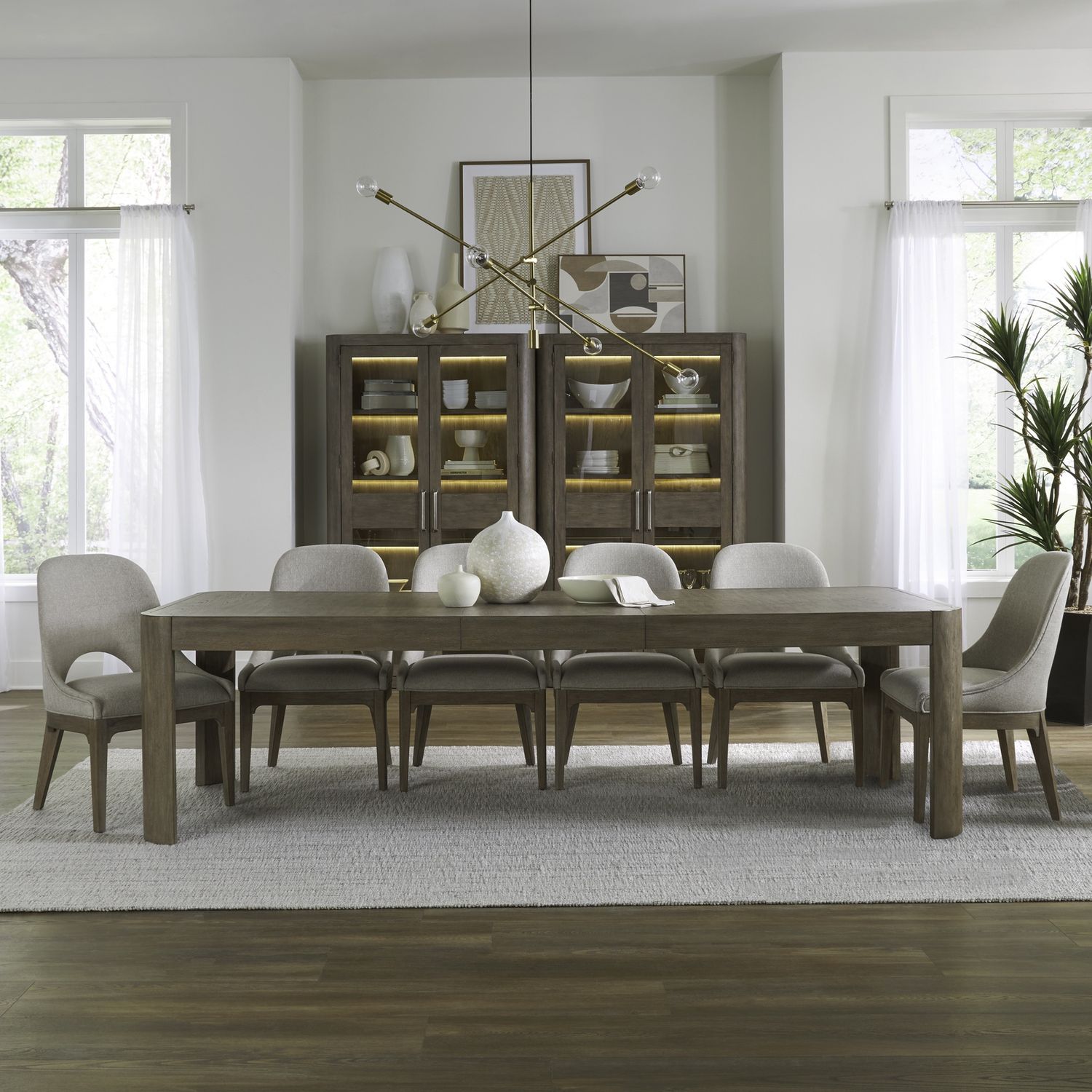 South Bend Burnished Clay 7pc Rectangular Dining Set