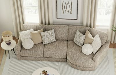 Turner 2pc RSF Piano Chaise Sofa
