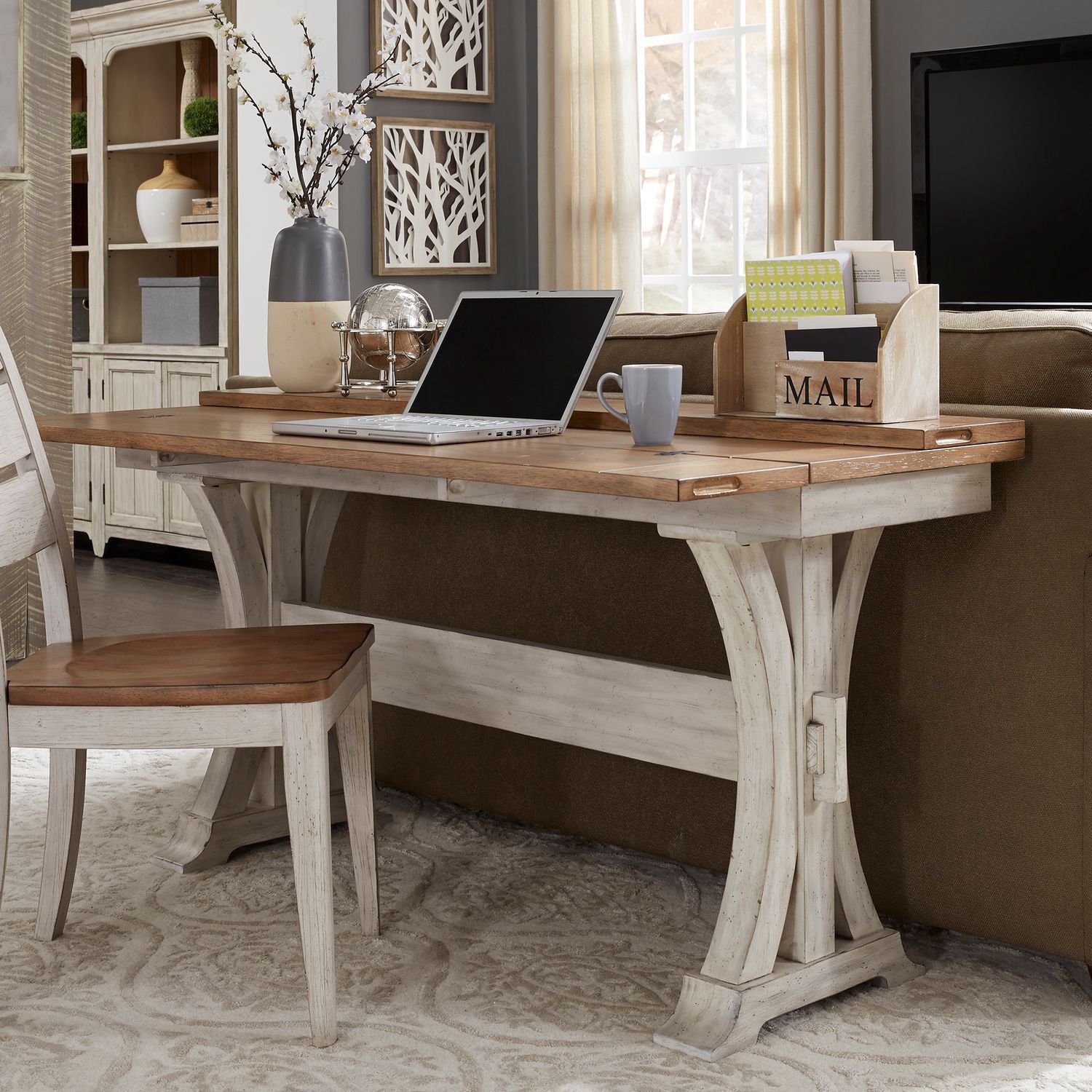 Farmhouse Reimagined Flip Lid Sofa Table