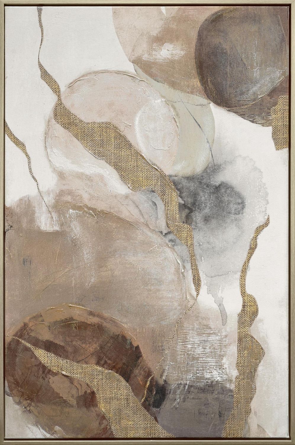Ethereal Whispers |Hand-embellished Canvas in Frame