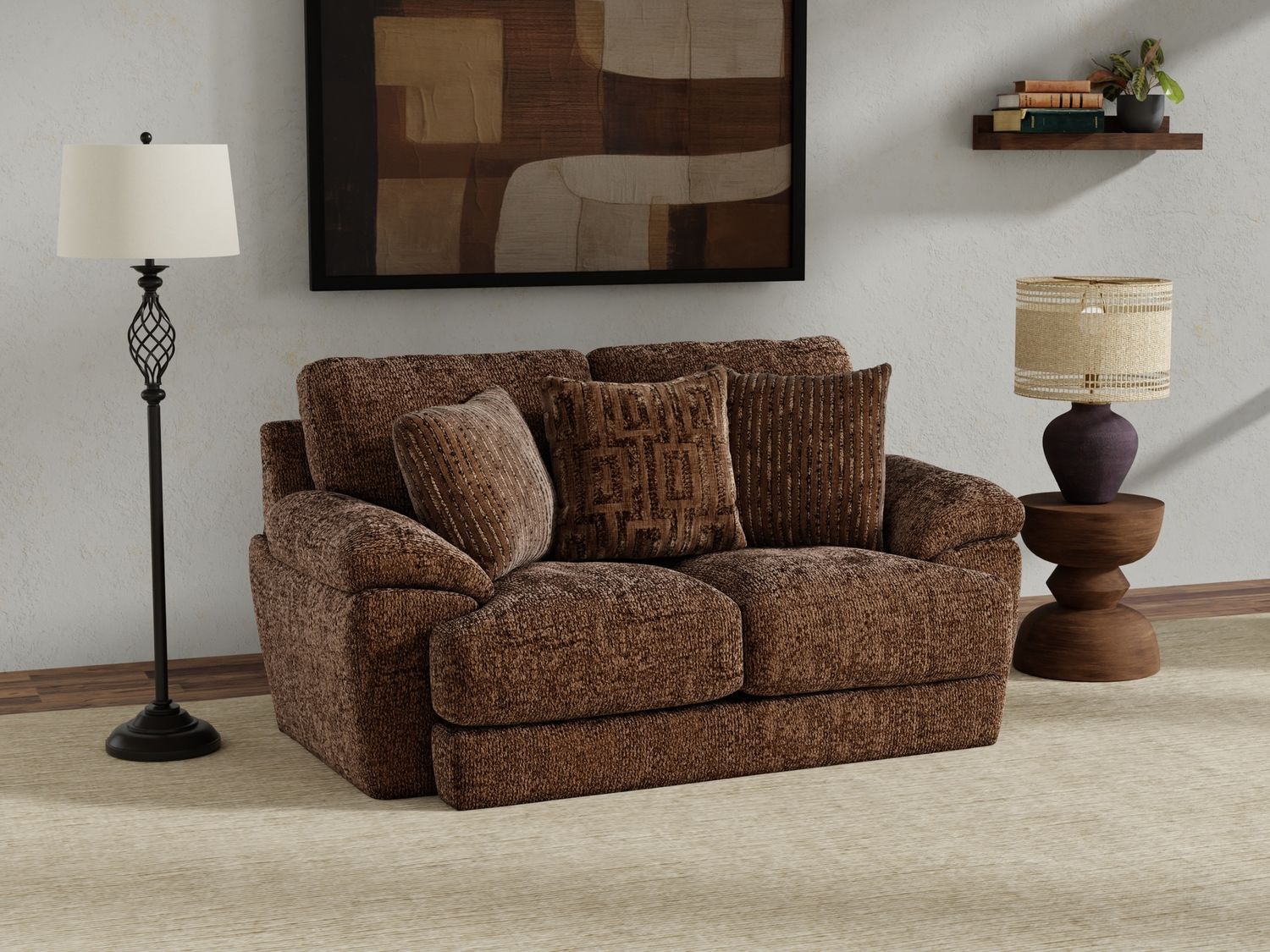 Jaden Loveseat, color: Cocoa