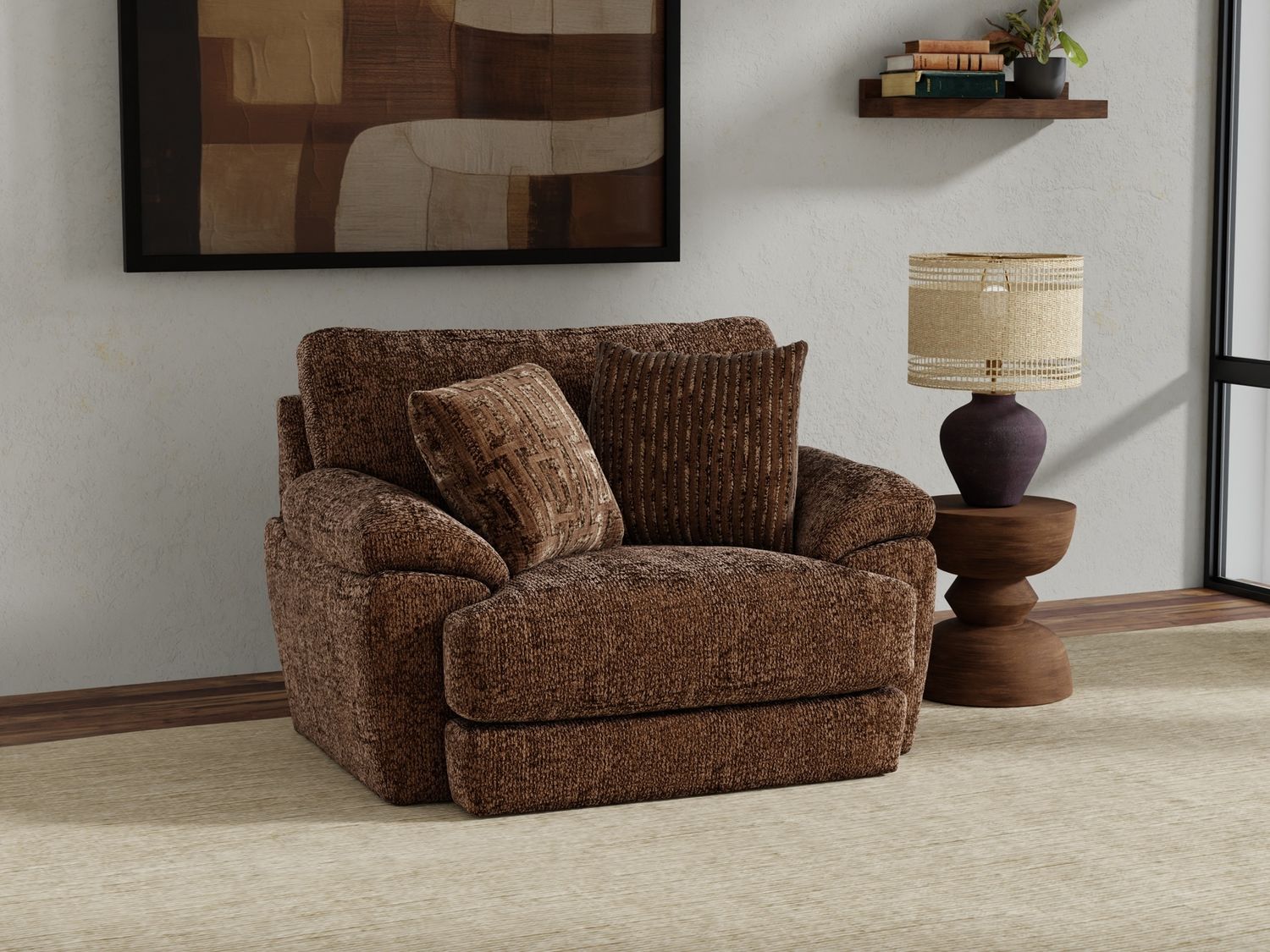 Jaden Chair &amp; Half, color: Cocoa