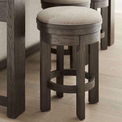 Lennox Hill Upholstered Swivel Console Stool