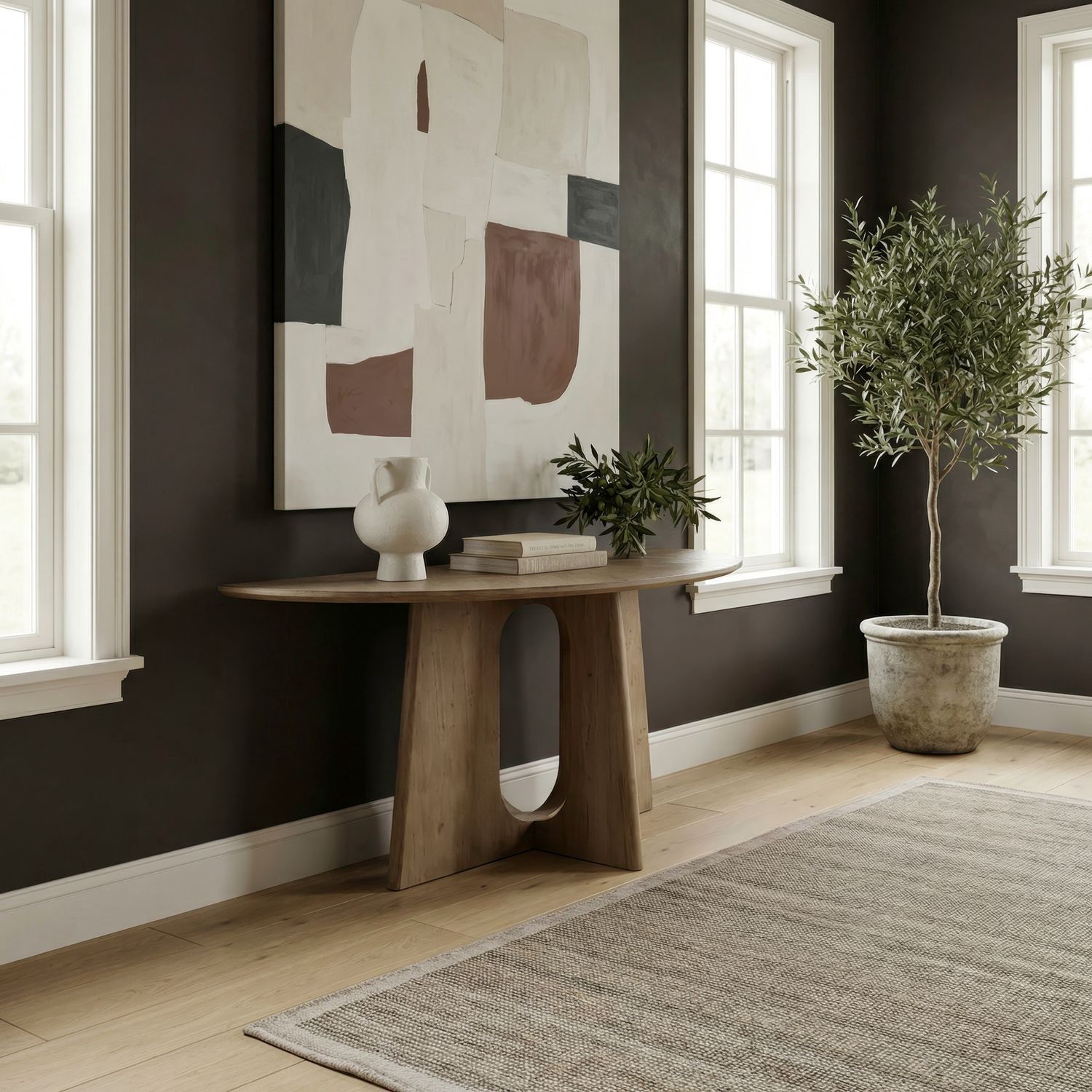Hendrix Place Demilune Sofa Table