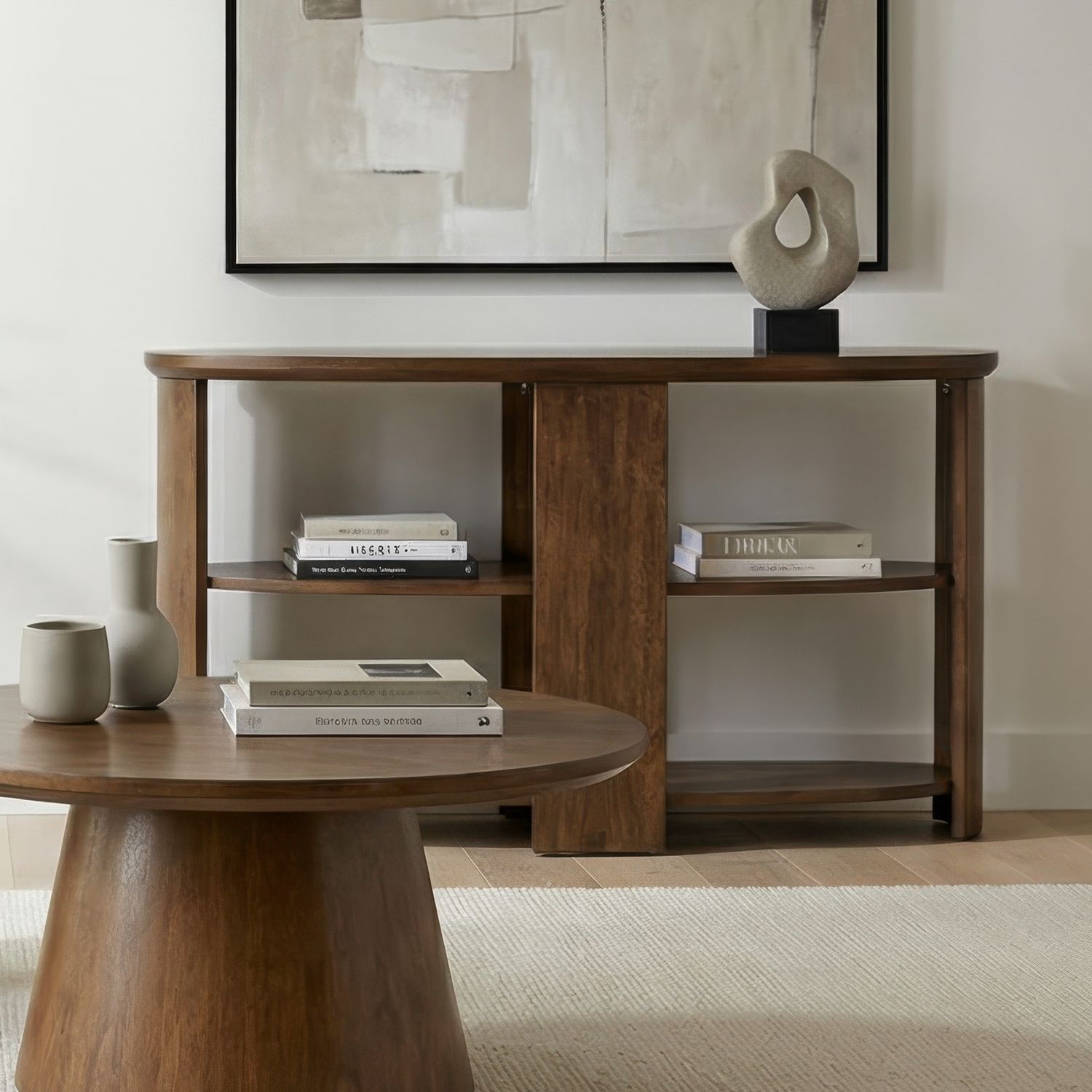 Radius Sofa Table, Finish: Toasted Caramel