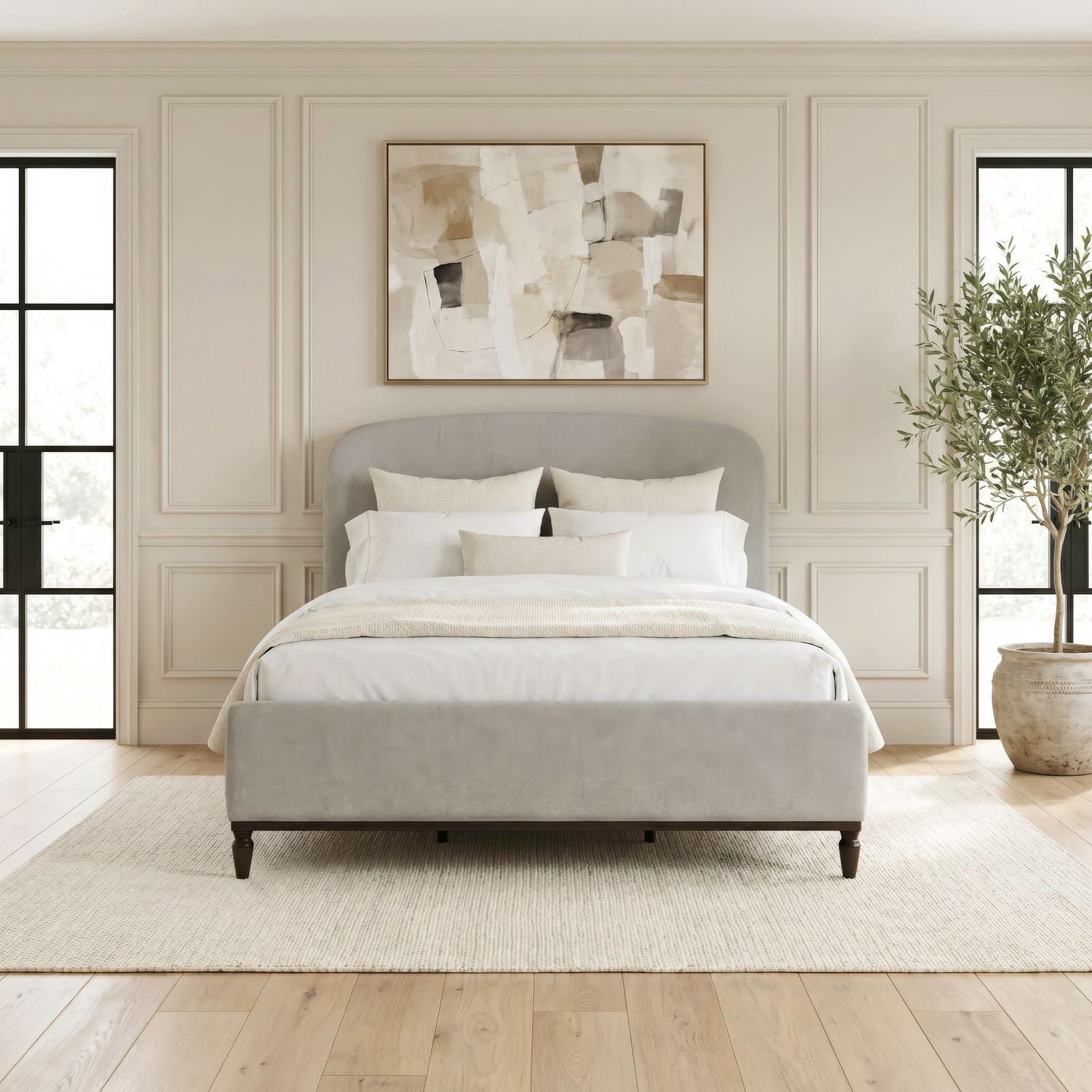 Wesley Hall King Upholstered Bed
