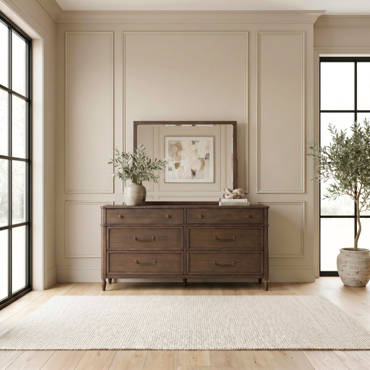 Wesley Hall Dresser &amp; Mirror