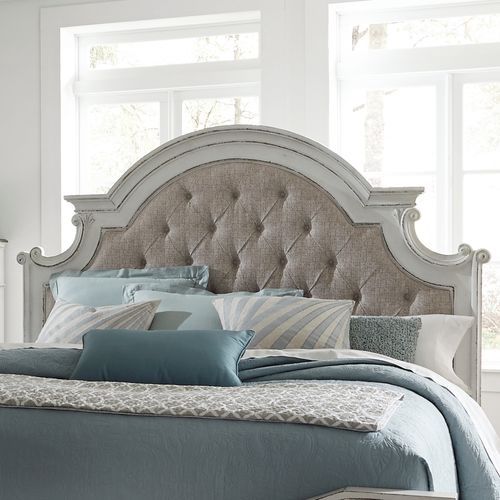 Magnolia Manor Queen Upholstered Bed - Antique White